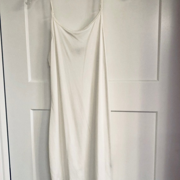 EXPRESS Crochet Eyelet White &‎ Cream Quarter Sleeved Lined Dress SZ SMALL EUC - Picture 7 of 8